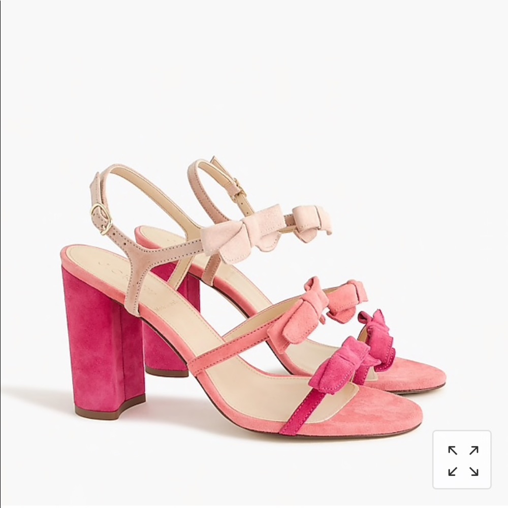 J. Crew Collection Stella Triple Bow Heels